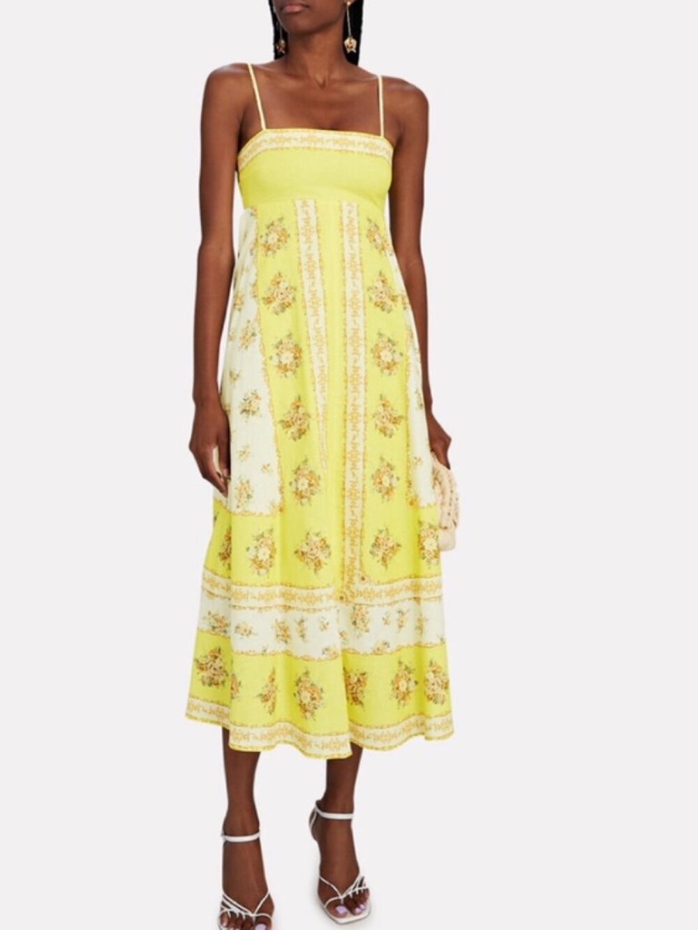 Alemais Women's Catalina Maxi Dress, Yellow, Small, Like New